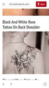 Pin By Anabel On Make Your Mark Tattoos White Rose Tattoos Black And White Rose Tattoo