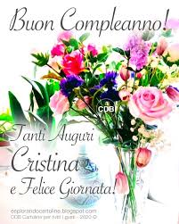 Cdb Cartoline Per Tutti I Gusti Buon Compleanno Tanti Auguri Cristina E Fe Buon Compleanno Auguri Di Buon Compleanno Buon Onomastico