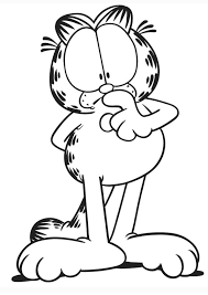 Easy and free to print garfield coloring pages for children. Coloring Pages Garfield Coloring Page For Kids