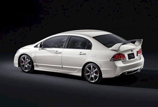 Modern white sports car
