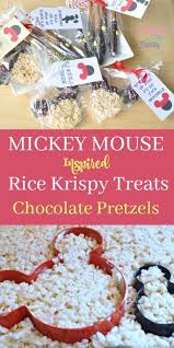 Beach Vacation Mickey Mouse Treat Recipes Disney Inspired Treats Are A Fun Surprise For Your Kids When Rice Krispie Treats Disney Inspired Food Krispie Treats