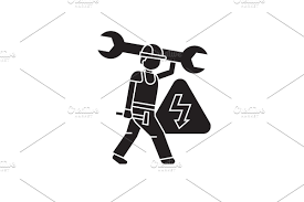 Electrician Line Icons Signs Set Line Icon Graphic Illustration Icon