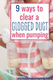 A Pain In The Boob Clogged Milk Ducts And How To Clear Them