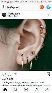 Pin By Roseanne Malik On Jessica Park1 Ear Cuff Big Gold Hoop Earrings Ear