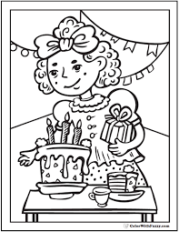 We have selected the best free birthday coloring pages to print out and color. 55 Birthday Coloring Pages Printable And Customizable