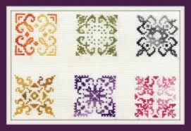 6 small biscornu free chart cross stitch free patterns