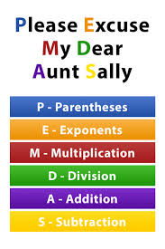 Please Excuse My Dear Aunt Sally Pemdas Math Tricks Order Of Operations