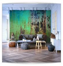 Vlies Fototapete 3d Muster Steinwand Grun Tapete Tapeten Schlafzimmer Wandbild Abstract Art Painting Green Wallpaper