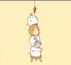 Please contact us if you want to publish a malang wallpaper on our site. Molang S Trying To Get Carrot Cute Drawings Cute Doodles Kawaii Doodles