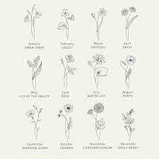 The other may flower is the hawthorn plant, which represents hope and supreme happiness. Kikz Spotz Minimalist Tattoo Ideas Birth Month Flowers Facebook
