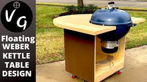 I was inspired by it. How To Build A 22 Weber Kettle Master Touch Bbq Cart Diy Bbq Table Floating Weber Kettle Design Youtube