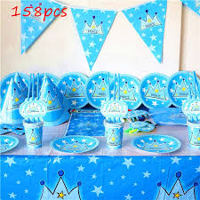 And, you can always hang this in baby's nursery after the. 158 Blue Prince Crown Theme Birthday Party Cups Straws Wedding Baby Shower Decorations Flag Supplies Disposable Tableware Sets Disposable Party Tableware Aliexpress