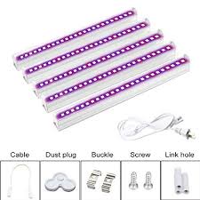 Otryad T5 Grow Lights Bar 5pcs Full Spectrum Led Growing Lamps T5 Tube For Seed Starting Indoor Plant Flower Bloom Veg Grow Lamps Led Grow Lights Grow Lights