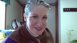 Kat's Bleaching and Purple Haircoloring at Salon