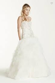 Pretty embroidery and beading on the bodice and throughout the skirt. 14 Drop Waist Wedding Dresses That Are So Stunning Who What Wear