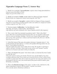 Figurative Language Poem 2 I Sing The Battle By Harry Kemp Answers Figurative Language Poems Figurative Language Worksheet Language Worksheets