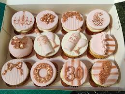 30th Birthday Cupcakes Black And Gold Pink And Rose Gold 30th Birthday Cupcakes 30th Birthday Cupcakes Birthday Cupcakes Vintage Cupcake