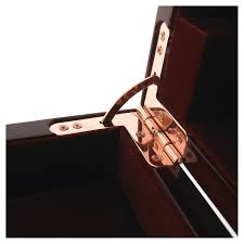 A Premium Piano Finish Wooden Box With Rose Gold Clasp And Hinges Paper Wrapped Mdf Construction Is Then Lacque Luxury Packaging Wooden Boxes It Is Finished