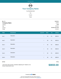 Personal Trainer Invoice Template Wave Invoicing