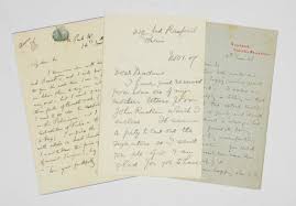 Dear sir or madam (if the gender of the reader is unknown). Ruskin John 1819 1900 Five Autograph Letters Signed To Benjamin Vincent Mrs Barnard Olwen Edwards Alexander