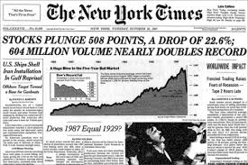 It's not unusual for markets to move in a different direction from other while the stock market is not the economy, the market does sometimes respond to the same signals that drive overall economic growth. The Parallels Between 1987 October Stock Market Crash And 2018 Silver Doctors