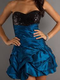 Image result for blue and black dress