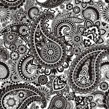 Black And White Paisley Pattern Vector Svg Vector Patterns Google Search Paisley Art Paisley Coloring Pages Pattern Coloring Pages