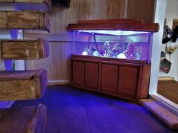 Custom Order Miniature Aquariums Corner Tanks Stone Base Tanks Wood Or Color Bases Led Lit They Are Not Real Fish Tanks Corner Aquarium Miniatures Aquarium