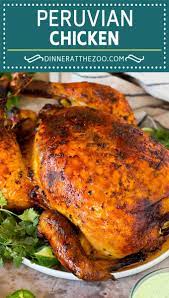 This Peruvian Chicken Is A Whole Chicken Marinated In A Zesty Variety Of Herbs And Spices Then Ro In 2021 Peruvian Chicken Chicken Dishes Recipes Easy Chicken Recipes
