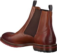 Boot calf leather cognac € 249,95 3 colours. Cognac Floris Van Bommel Chelsea Boots 10976 Omoda