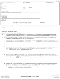 Accusation means a charge or claim that an individual has done something illegal or wrong. Form Ud 105 Download Fillable Pdf Or Fill Online Answer Unlawful Detainer California Templateroller