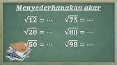 Check spelling or type a new query. Cara Mencari Nilai Akar 169 Dan Akar 196 Youtube
