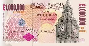 Fake 1 000 000 Note Crisp Glossy Feel Of A Freshly Printed Bank Note From The Bank Of Being This Note Has No Cash Red One In A Million Money Notes Bank Notes