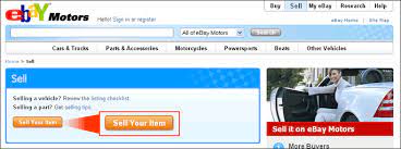 Ebay Motors - How To Sell A Vehicle