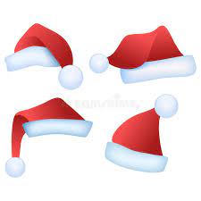 Santa Hats Vector Illustration Santa Hat Santa Hat Vector Santa Hat Illustration