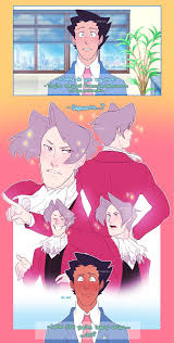 I Both Ship Them And Have A Tiny Crush On Edgeworth Because Fabulousness Sounds Like Me Except I Don T Really Ship Phoenix Wright Anime Apollo Justice
