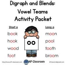 Digraph Long And Short Oo Vowel Teams Activity Packet And Worksheets