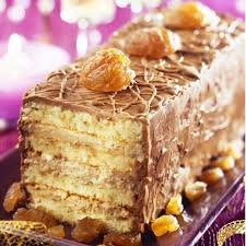 Buche Au Mascarpone A La Creme De Marron Et Chocolat Buche De Noel Aux Marrons Creme De Marron Buche De Noel