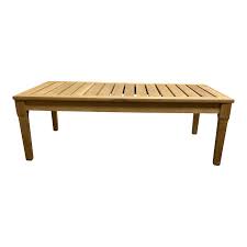 Blue egg q a s coffee table wood square. Restoration Hardware Santa Monica Collection Teak Outdoor Coffee Table Original Price 965 Design Plus Gallery
