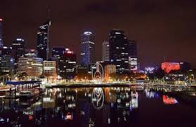 Elizabeth Quay At Night Western Australia Perth Fremantle