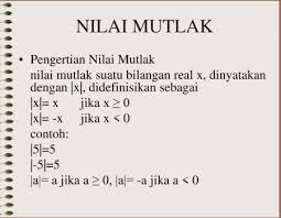 Maybe you would like to learn more about one of these? Pertidaksamaan Nilai Mutlak Rumus Sifat Konsep Contoh Soal