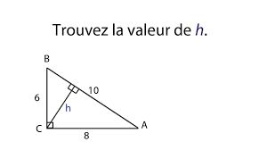 Exercice Aire Triangle Rectangle Trouver Une Hauteur Mathematiques Secondaire 3 Exercices Math Youtube