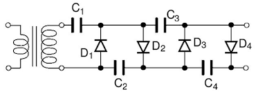 In the figure is the frequency multiplier circuit, the output signal frequency is 100 times of the input one, the. Voltage Multipliers Classification And Block Daigram Explanation