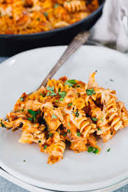 Tip the pasta into the sauce and add half the fish, stir everything together then tip into a large baking dish. Tuna Pasta Bake Pantry Ingredients Skillet Tuna Pasta Bake