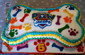 La Buona Cucina Di Katty Torta Osso Paw Patrol Bone Cake Paw Patrol Torte Decorazioni In Pasta Di Zucchero