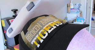 How To Heat Press A Hat No Special Attachment Needed Silhouette Htv Tutorial Silhouette School Silhouette School Blog Silhouette Vinyl