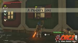 Breath of the wild's a royal recipe side quest begins at riverside stable, right next to wahgo katta shrine.there, you'll meet gotter, a. Breath Of The Wild A Parent S Love Orcz Com The Video Games Wiki
