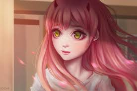 Find the best cute anime wallpapers on getwallpapers. 2560x1700 Cute Anime Girl Pink Hairs Red Eyes Chromebook Pixel Hd 4k Wallpapers Images Backgrounds Photos And Pictures