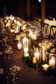 Head Table With Garland And Candles At Bridgeport Art Center In Chicago Photography By Tim Tab Studios Wedding Candles Wedding Table Wedding Centerpieces