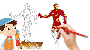 Melalui mewarnai, kreativitas dan imajinasi anak akan semakin berkembang. Mewarnai Ironman How To Coloring Ironman New Costume Avengers Infinity War Youtube